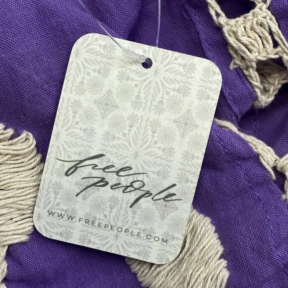 Mono New York Women's Ibiza Embroidered Kaftan Midi Dress One Size Assort Purple - Picture 8 of 8